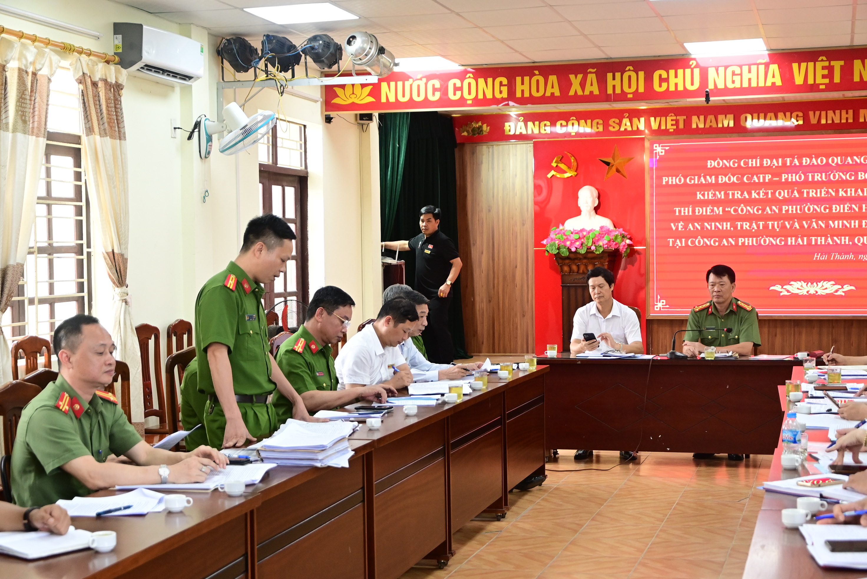 Công an phường Hải Thành (Dương Kinh) nâng cao văn minh đô thị địa bàn